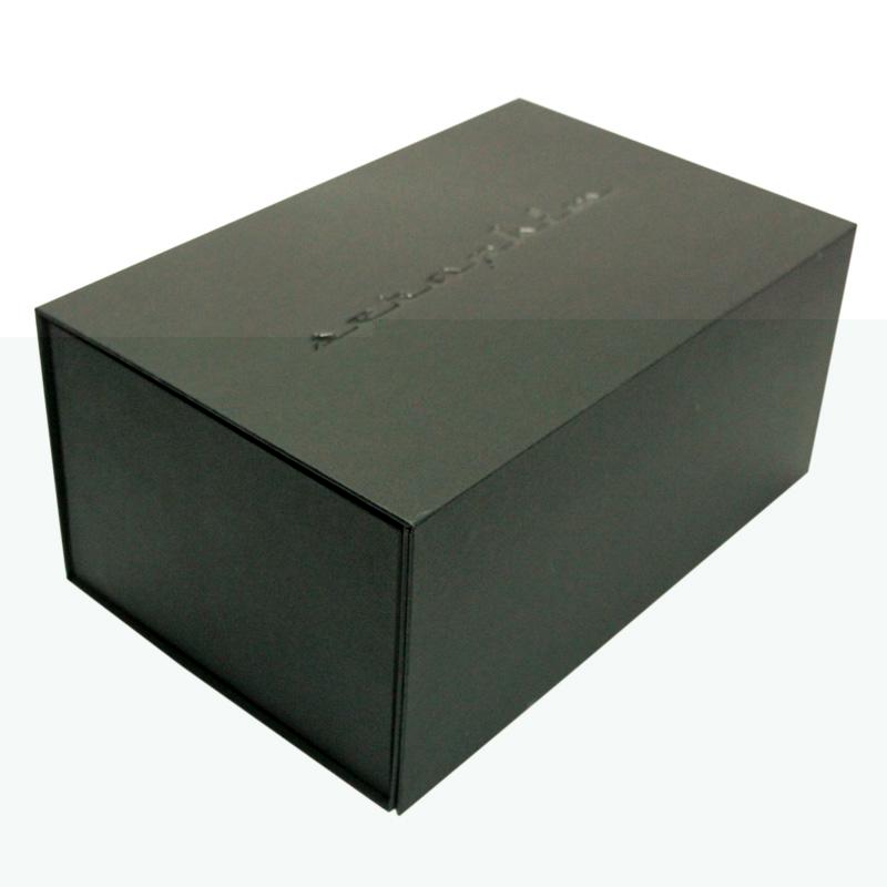 Classy Black Box With Magnetic Flap Closure