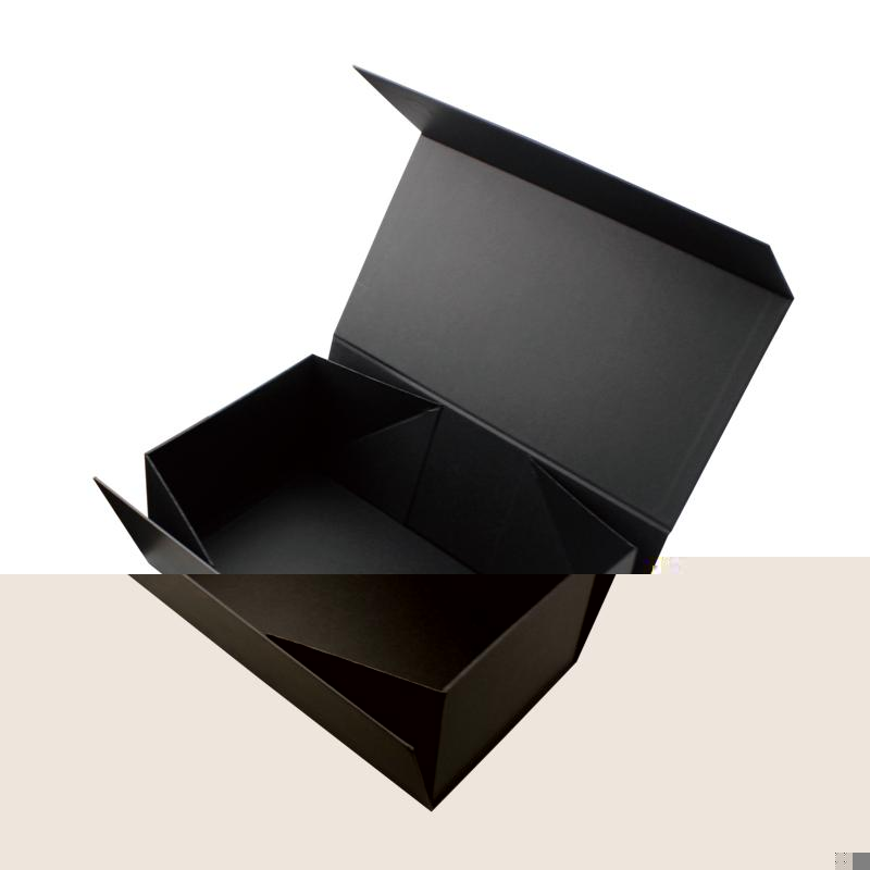  Exclusive black cardboard generous high end simple  fold over box