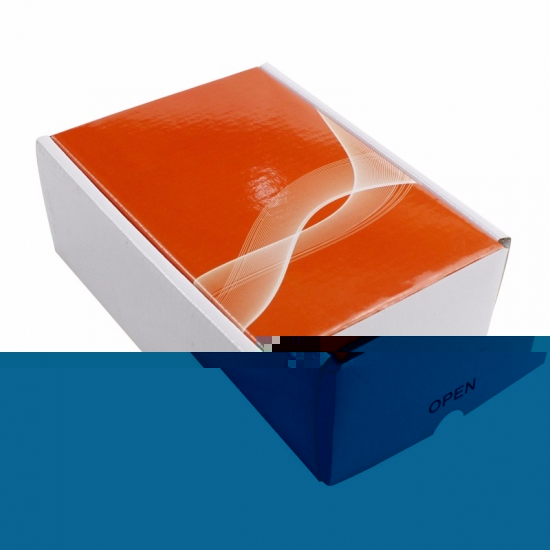 Custom glossy printing inside white paper corrugated boxes