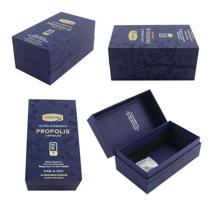 Blue card black card hot stamping clamshell box