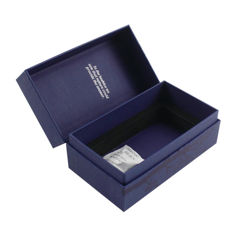 Blue card black card hot stamping clamshell box