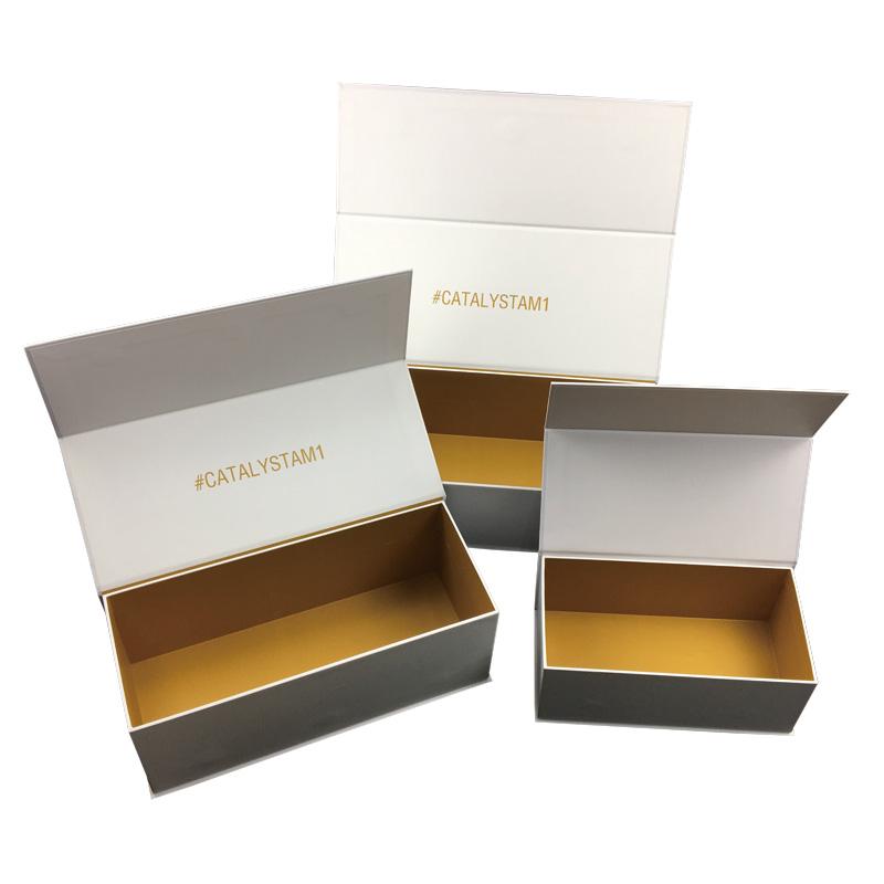 White Foldable Boxes With Lids