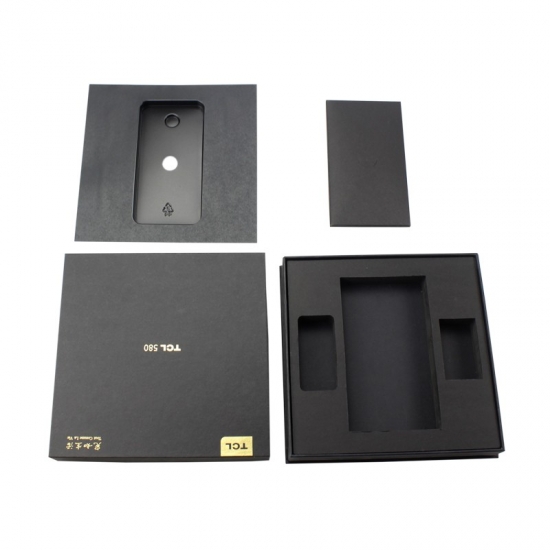 Custom logo large paper cardboard cellphone boxes with lids