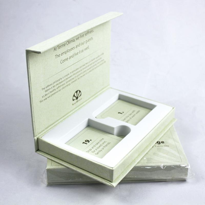 custom small book shaped magnetic gift boxes with EVA liner